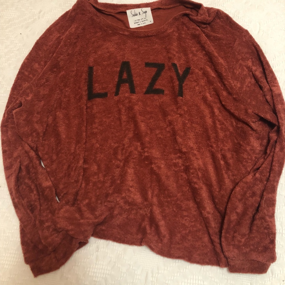 Sadie & Sage Terry cloth pullover